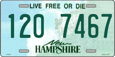NH license plate 1207467