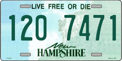 NH license plate 1207471