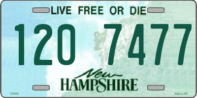 NH license plate 1207477