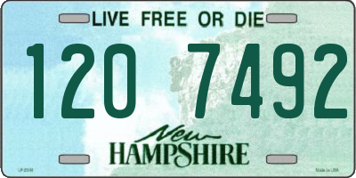 NH license plate 1207492