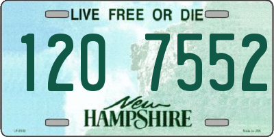 NH license plate 1207552