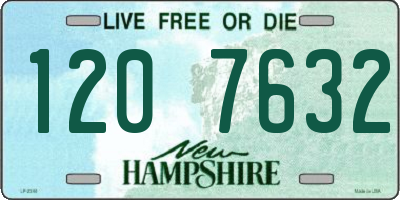 NH license plate 1207632