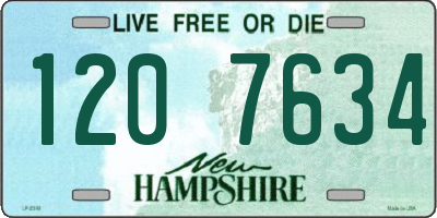 NH license plate 1207634
