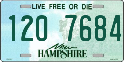 NH license plate 1207684
