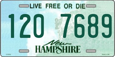 NH license plate 1207689