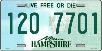NH license plate 1207701