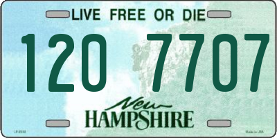 NH license plate 1207707