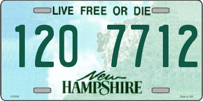 NH license plate 1207712