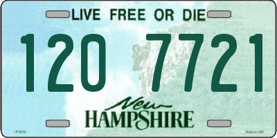 NH license plate 1207721