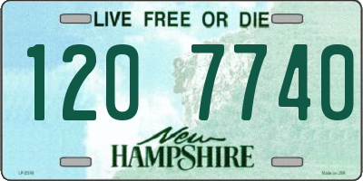 NH license plate 1207740