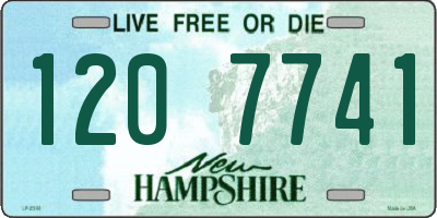 NH license plate 1207741
