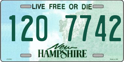NH license plate 1207742