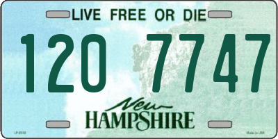 NH license plate 1207747