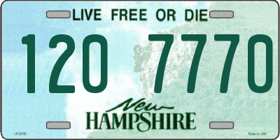 NH license plate 1207770