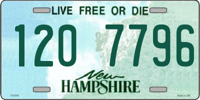 NH license plate 1207796
