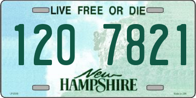 NH license plate 1207821
