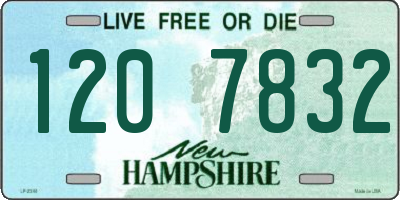 NH license plate 1207832