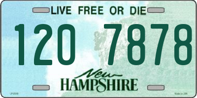 NH license plate 1207878