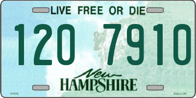 NH license plate 1207910