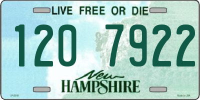 NH license plate 1207922
