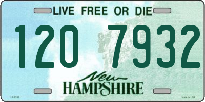 NH license plate 1207932