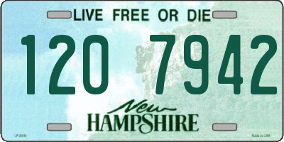 NH license plate 1207942