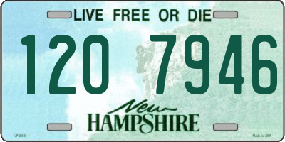 NH license plate 1207946