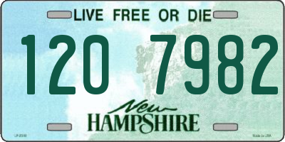 NH license plate 1207982
