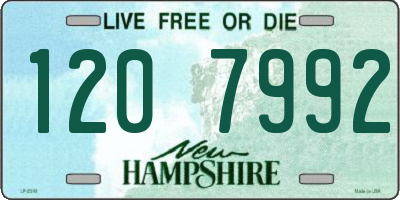 NH license plate 1207992
