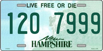 NH license plate 1207999