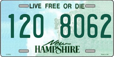 NH license plate 1208062