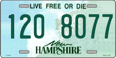 NH license plate 1208077