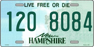 NH license plate 1208084