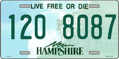 NH license plate 1208087