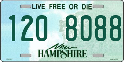 NH license plate 1208088