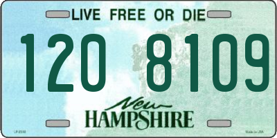 NH license plate 1208109