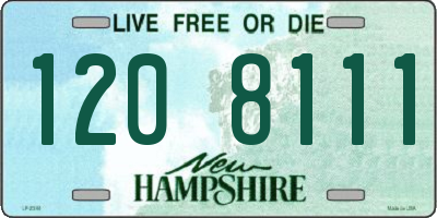 NH license plate 1208111