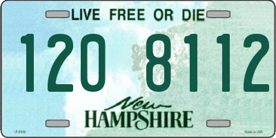 NH license plate 1208112