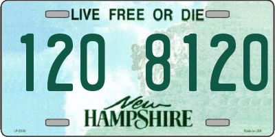 NH license plate 1208120