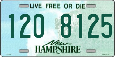 NH license plate 1208125