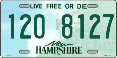 NH license plate 1208127
