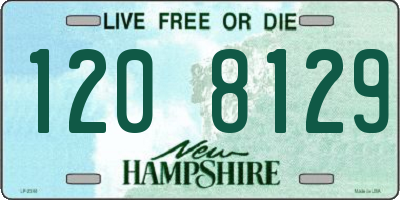NH license plate 1208129