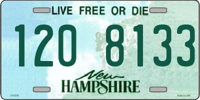 NH license plate 1208133