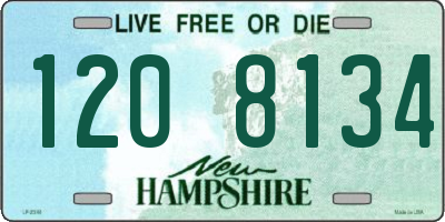 NH license plate 1208134