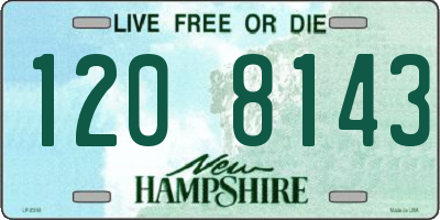 NH license plate 1208143