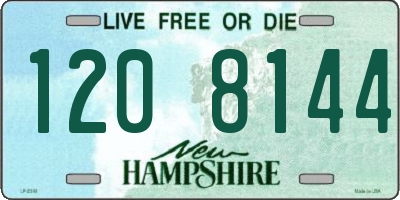 NH license plate 1208144