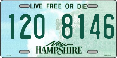 NH license plate 1208146