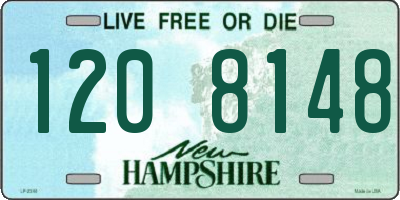 NH license plate 1208148