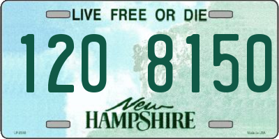 NH license plate 1208150