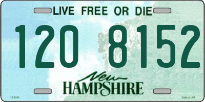 NH license plate 1208152